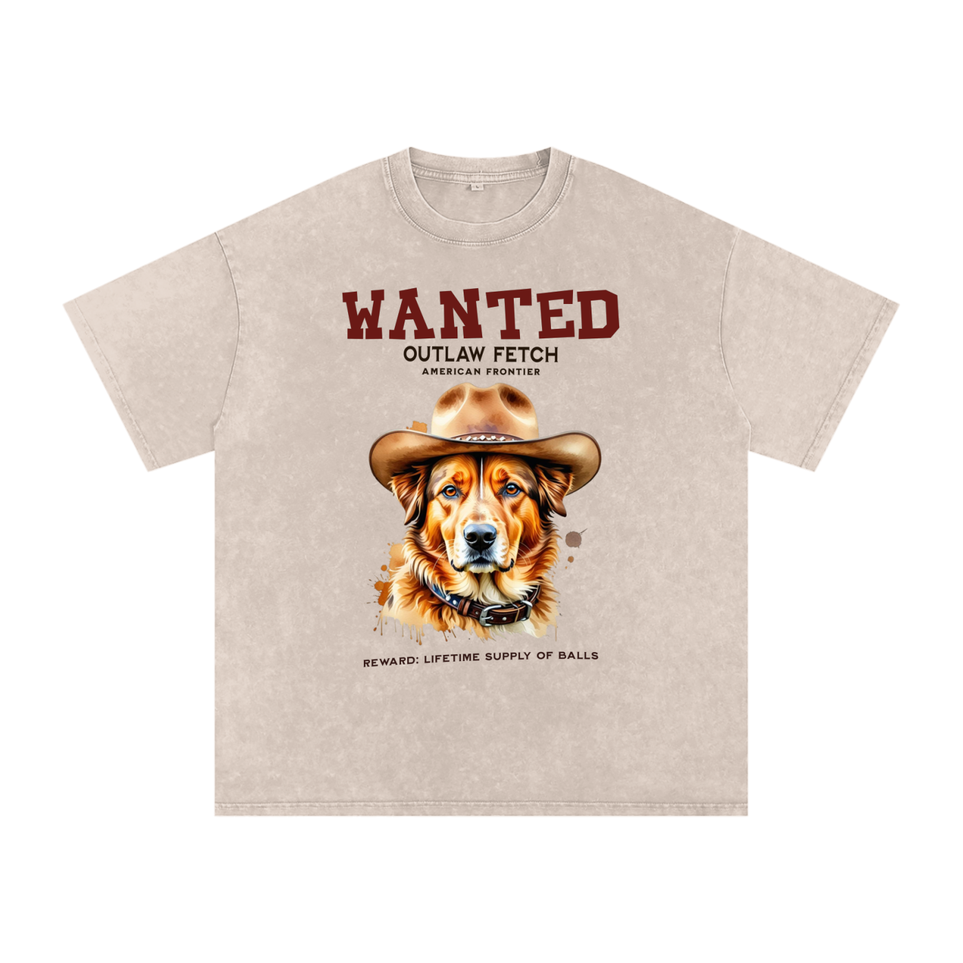 Golden Retriever,Wanted,Outlaw,American Frontier