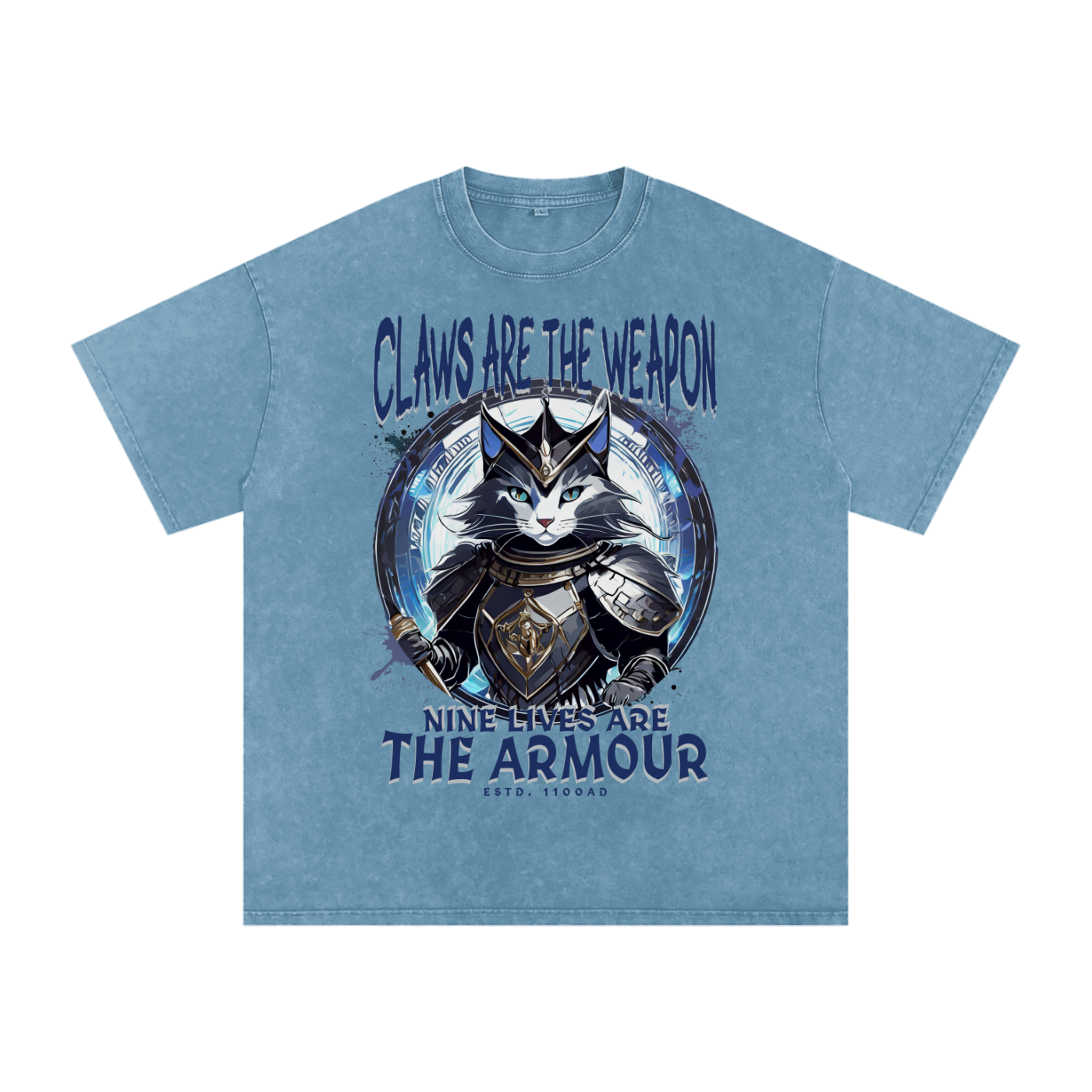 Knight,Cat,Claws,Nine,Lives