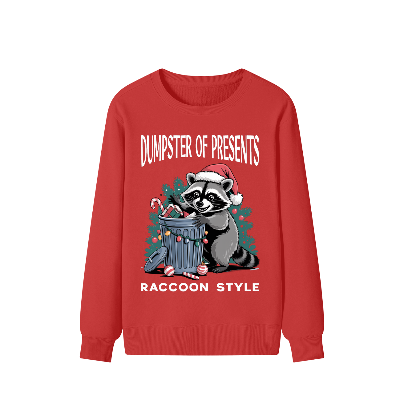 Christmas,Fun,Raccoon,Dumpster,Presents,Heart,Mischief