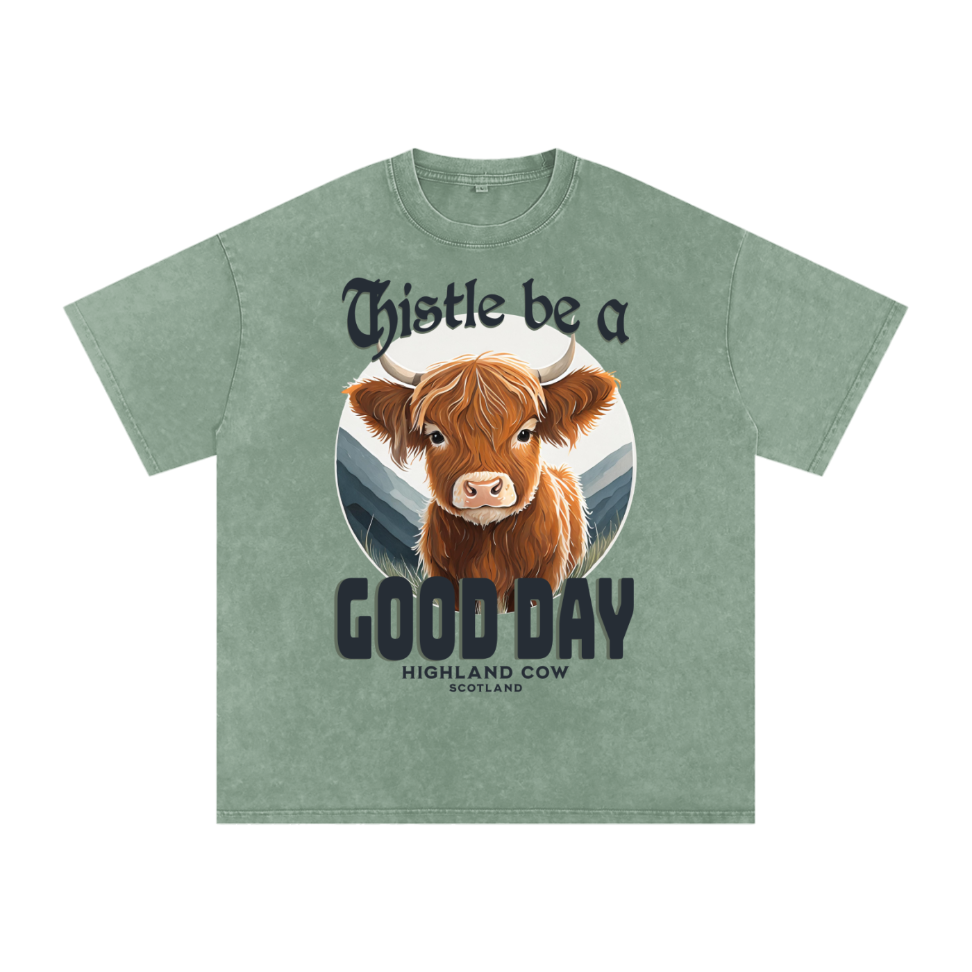 Thistle,Good,Day,Scotland,Highland Cow