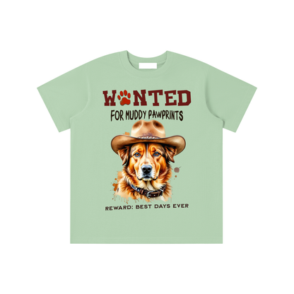 Wanted,Dog,Golden,Retriever,Muddy,Footprints,Kids