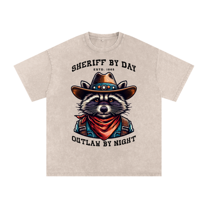 Raccoon,Sheriff,Outlaw,Day,Night