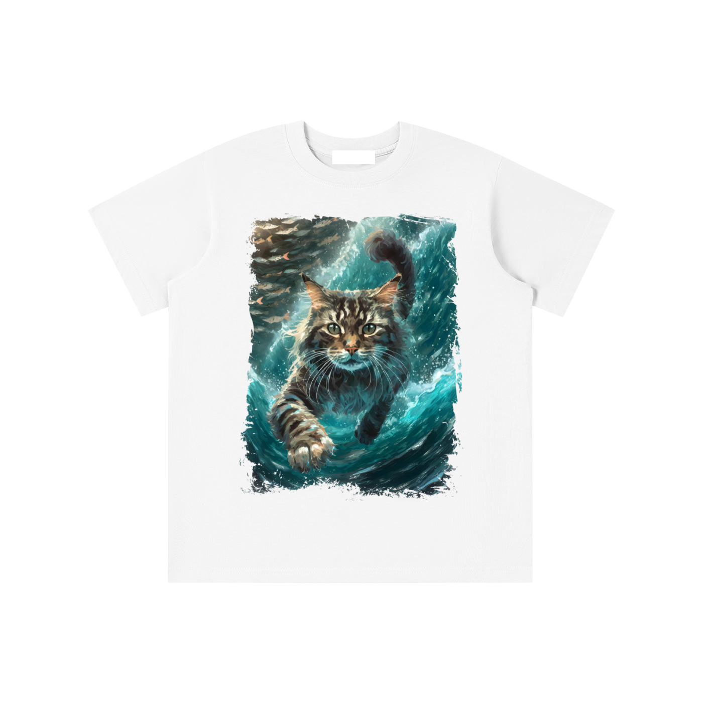 Cat,Swimming,Cool