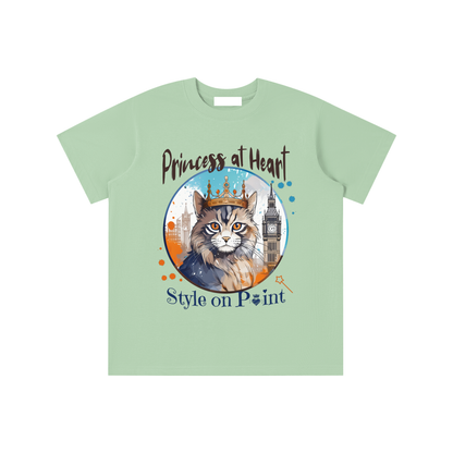 Cat,Princess,Heart,Kids