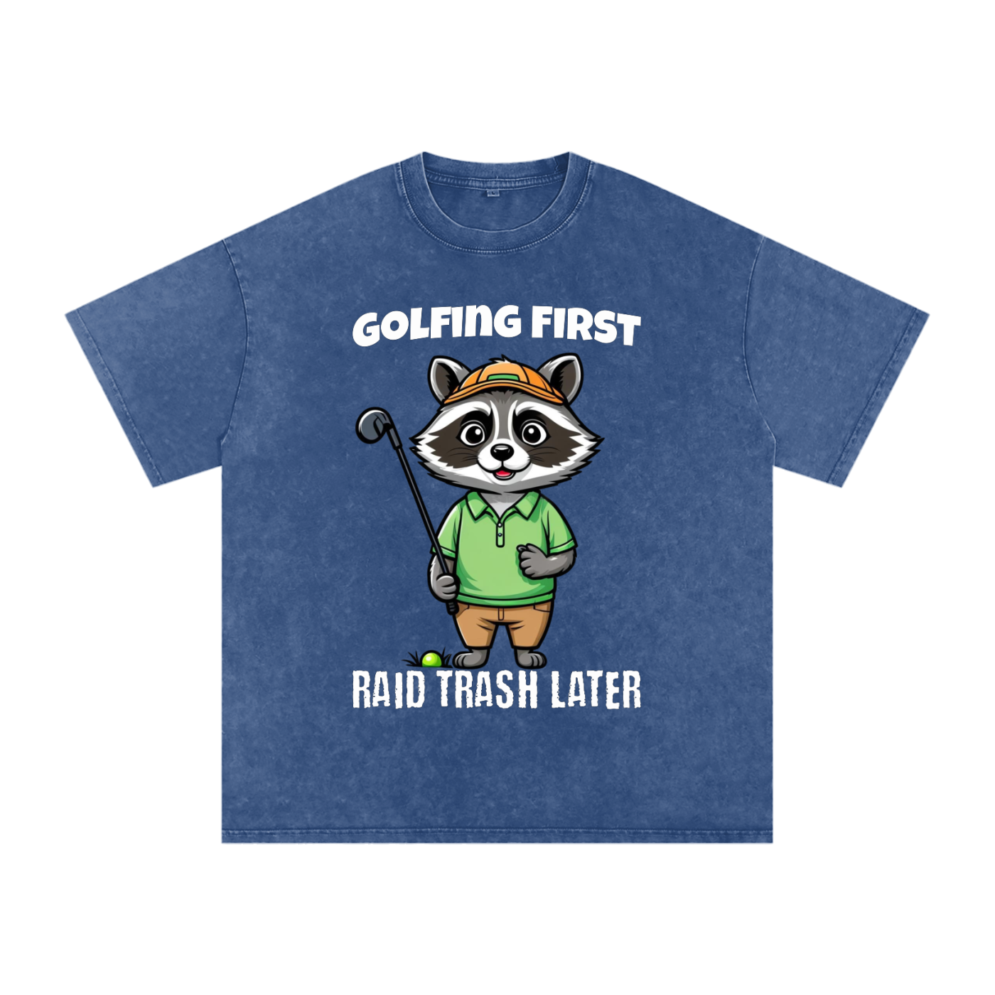 Raccoon,Golf,Raid,Trash