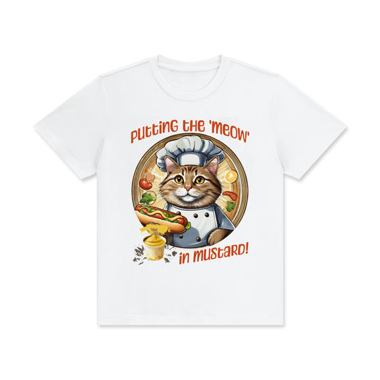 Funny,Cat,Chef,Meow,Mustard