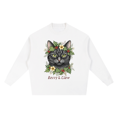 Christmas,Winter,Cat,Holly,Berries