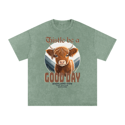 Highland Cow,Thistle be,Good Day
