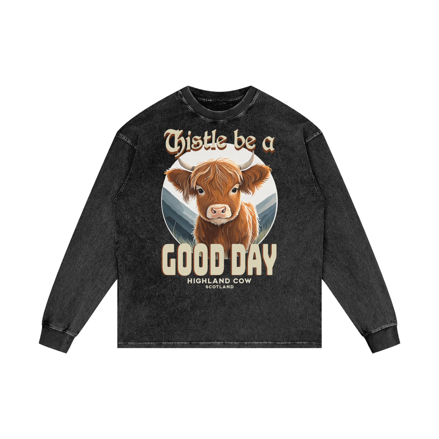 Thistle,Good,Day,Scotland,Highland Cow