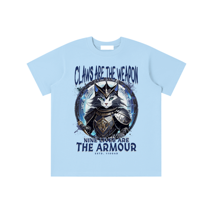 Knight,Cat,Claws,Armour,Nine,Lives,Kids