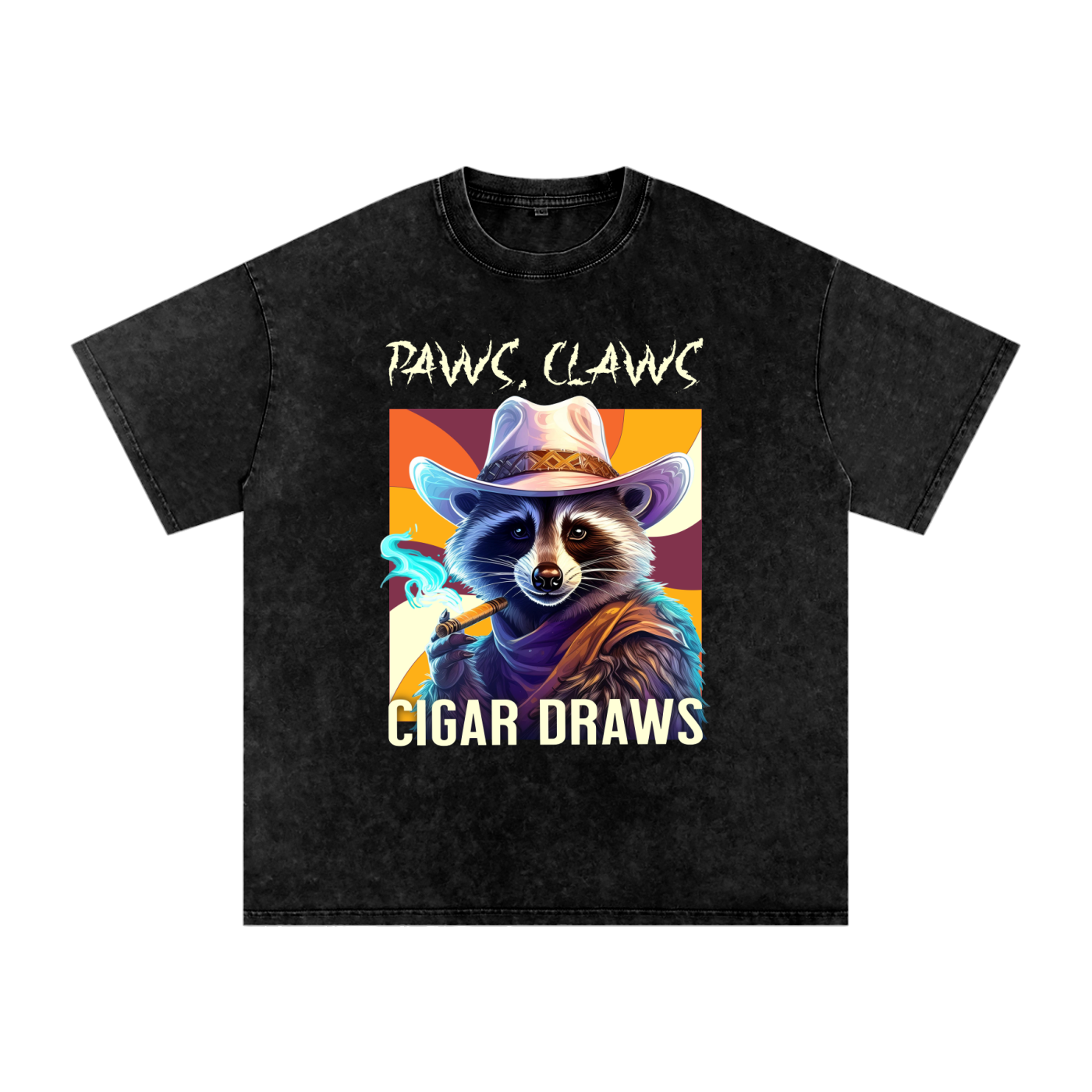 Raccoon,Paws,Claws,Cigar,Draws
