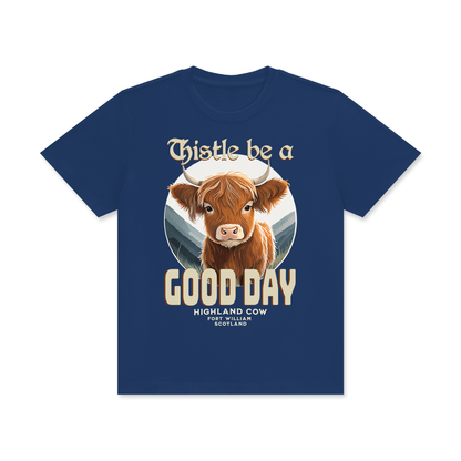 Scotland,Highland Cow,Thistle,Good Day