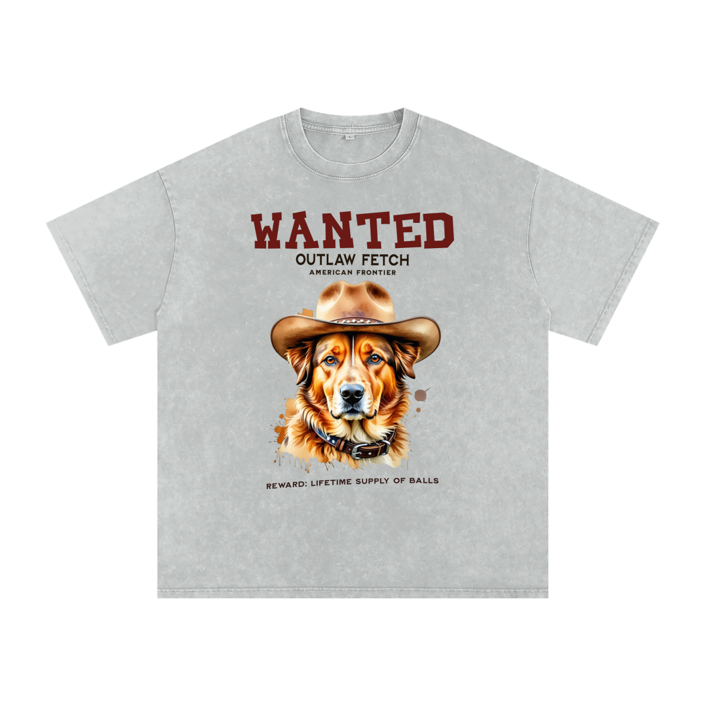 Golden Retriever,Wanted,Outlaw,American Frontier