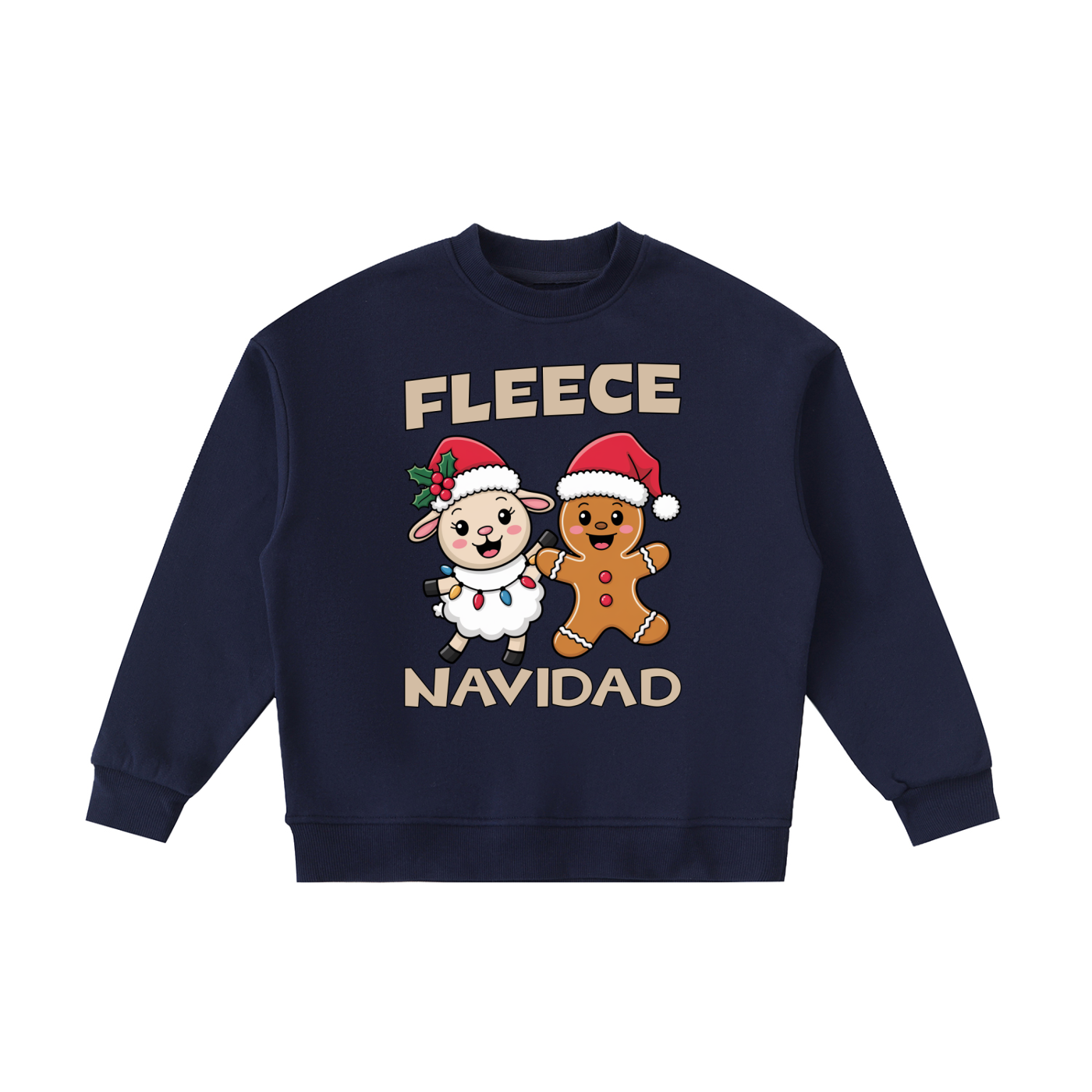 Kids,Fleece,Lamb,Gingerbread,Navidad,Christmas