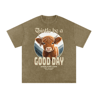 Highland Cow,Thistle be,Good Day