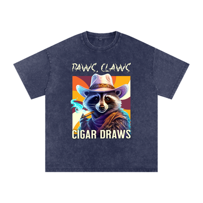 Raccoon,Paws,Claws,Cigar,Draws
