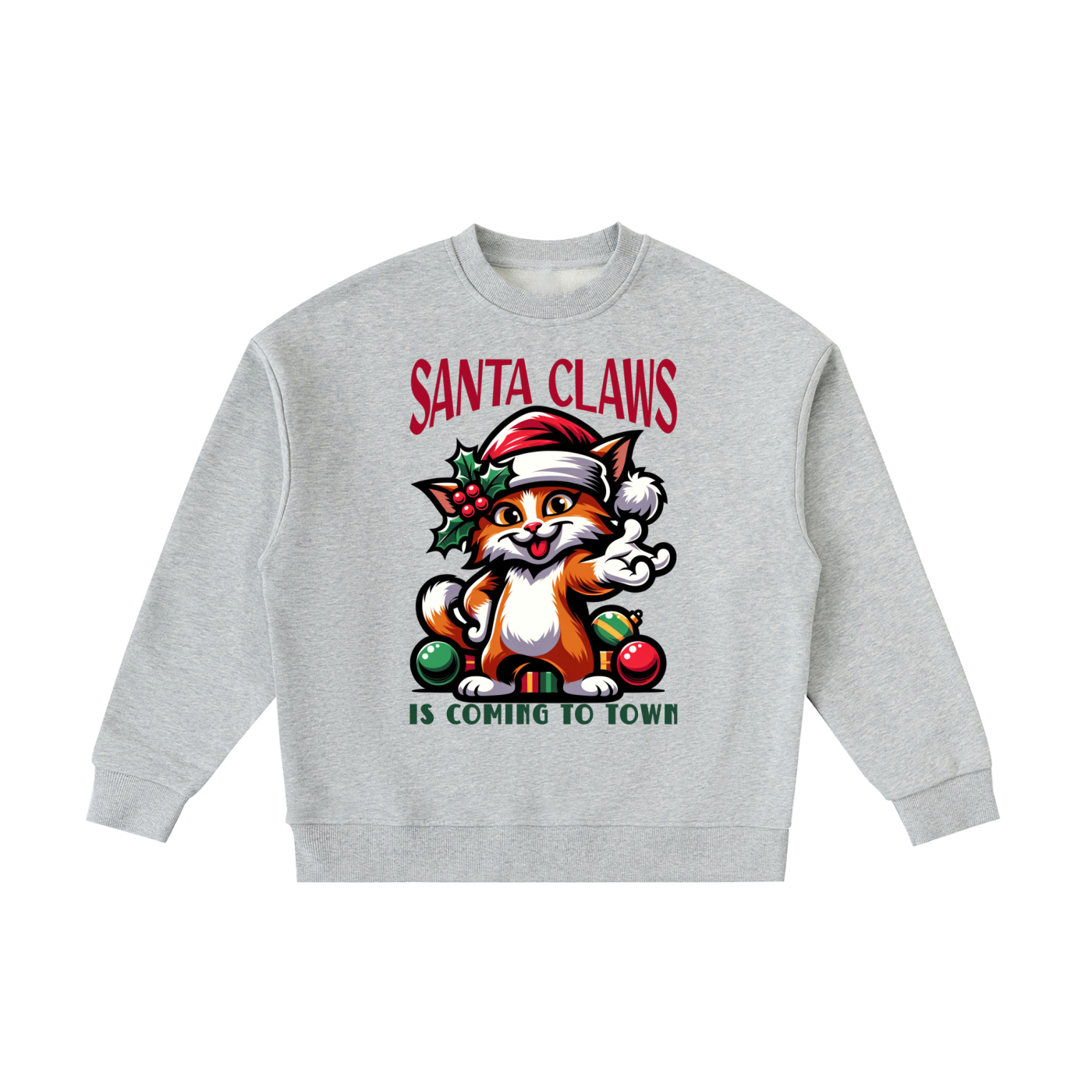 Christmas,Cat,Santa,Claws,Coming,Town,Kids