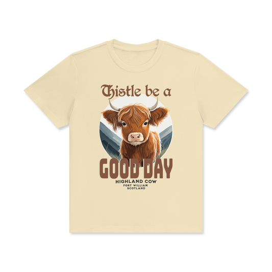 Highland Cow,Scotland,Thistle,Good Day