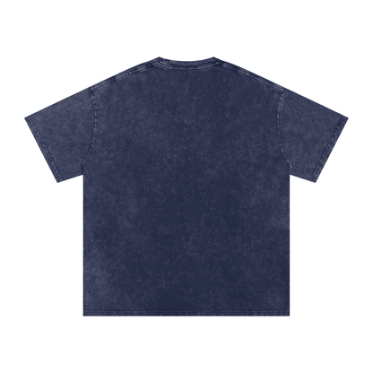 Halloween Jester Vibes Only Snow Washed Oversized Cotton T-Shirt