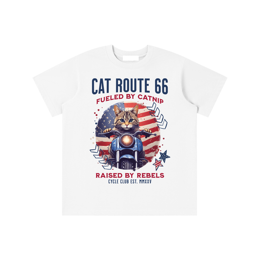 USA,Cat,Route 66,Catnip,Biker,Kids