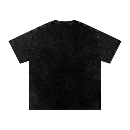 Halloween Jester Vibes Only Snow Washed Oversized Cotton T-Shirt