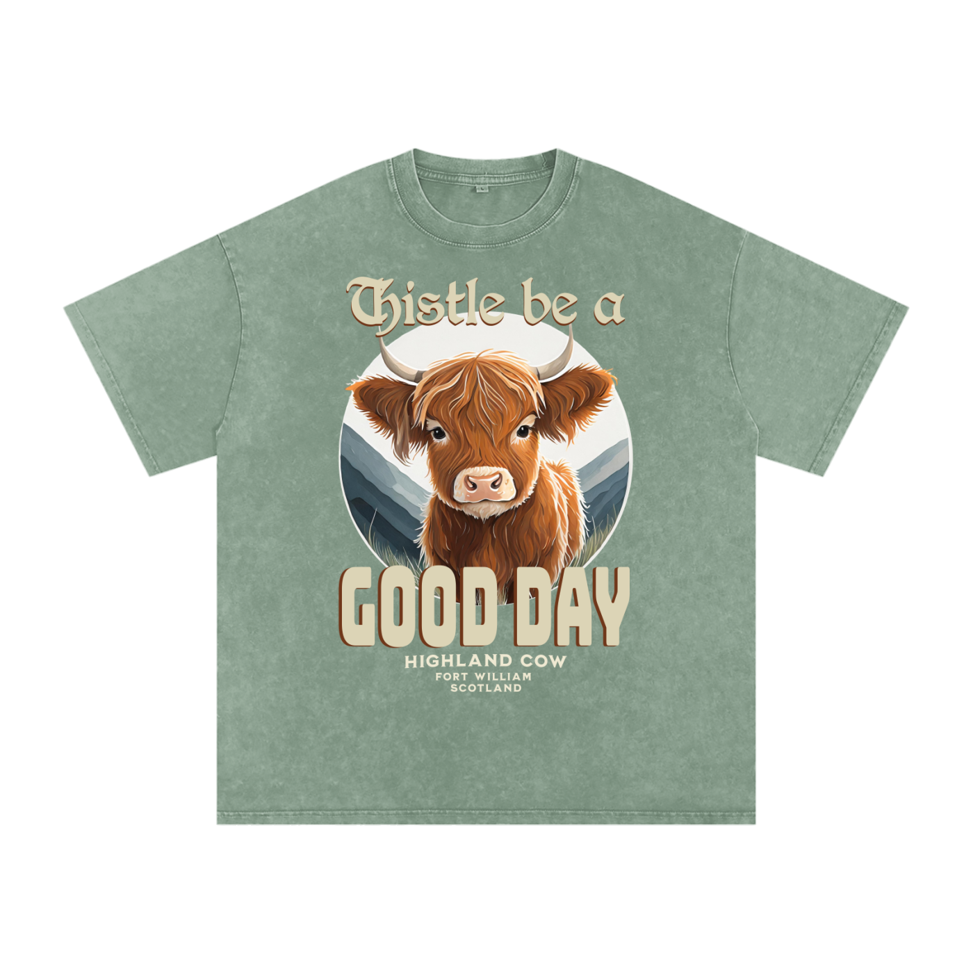 Highland Cow,Thistle be,Good Day