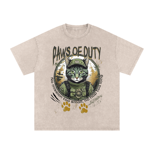 Paws,Duty,Army,Cat