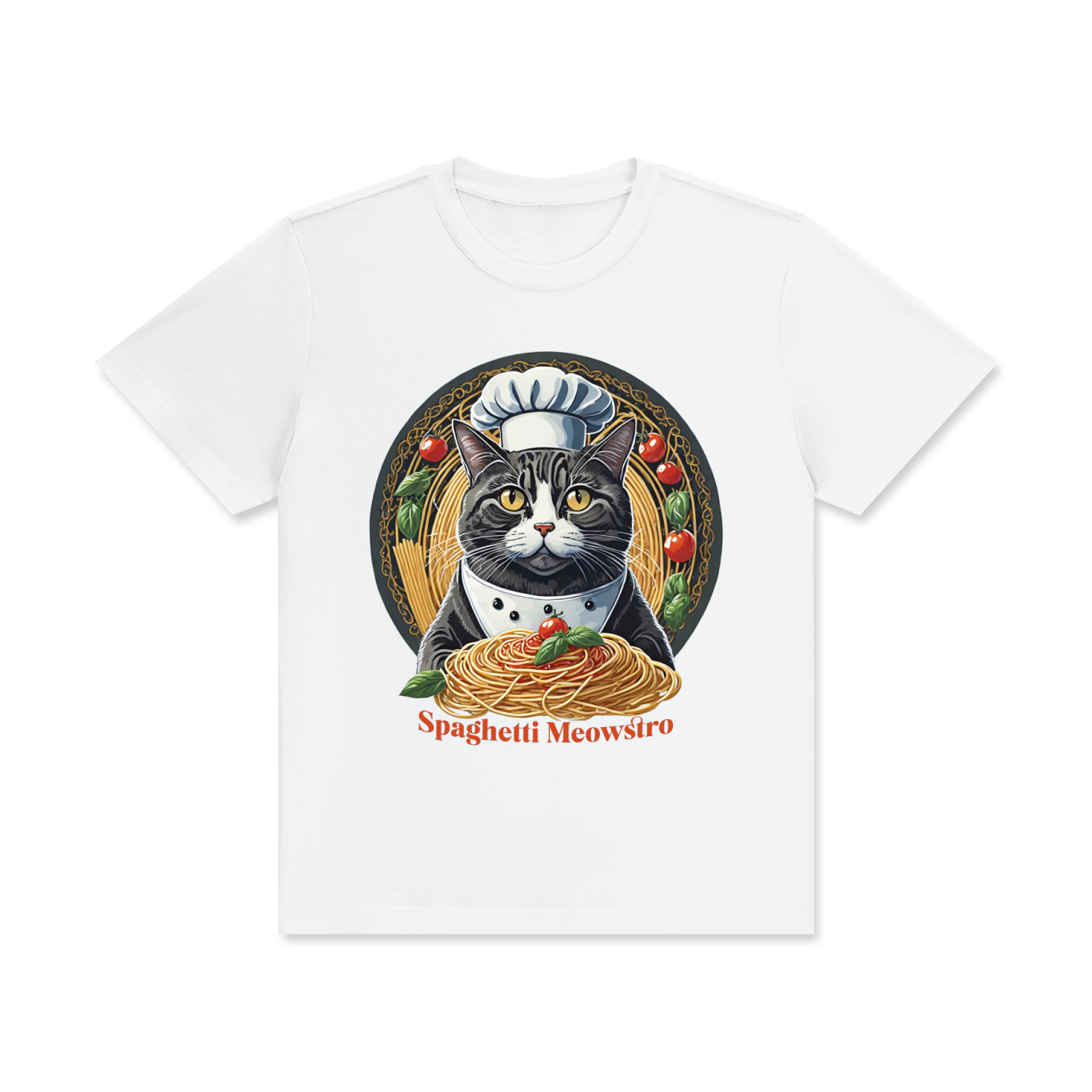 Funny,Cat,Chef,Spaghetti,Meowstro