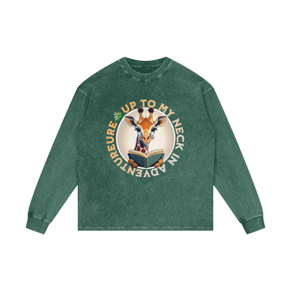 Giraffe,Reading,Book,Adventures