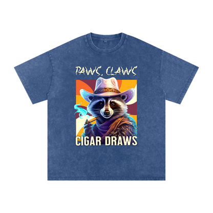 Raccoon,Paws,Claws,Cigar,Draws