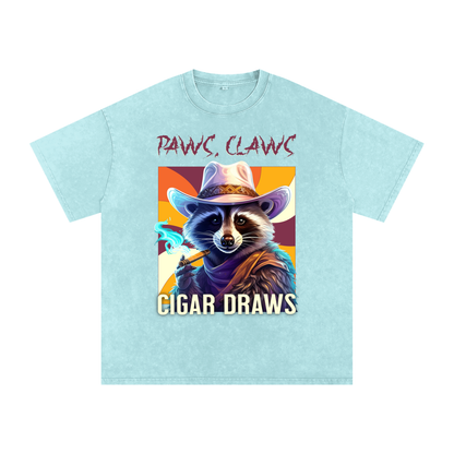 Raccoon,Paws,Claws,Cigar,Draws