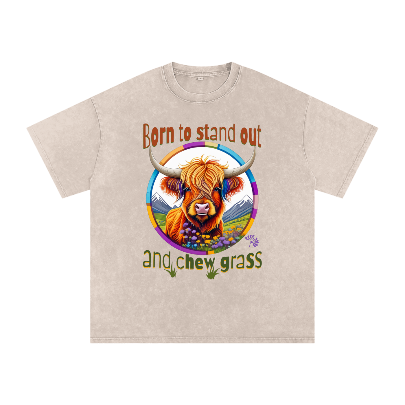 Highland Cow,Colourful,Quirky