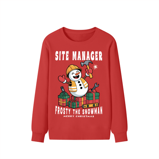 Fun,Christmas,Frosty,Snowman,Construction,Worker