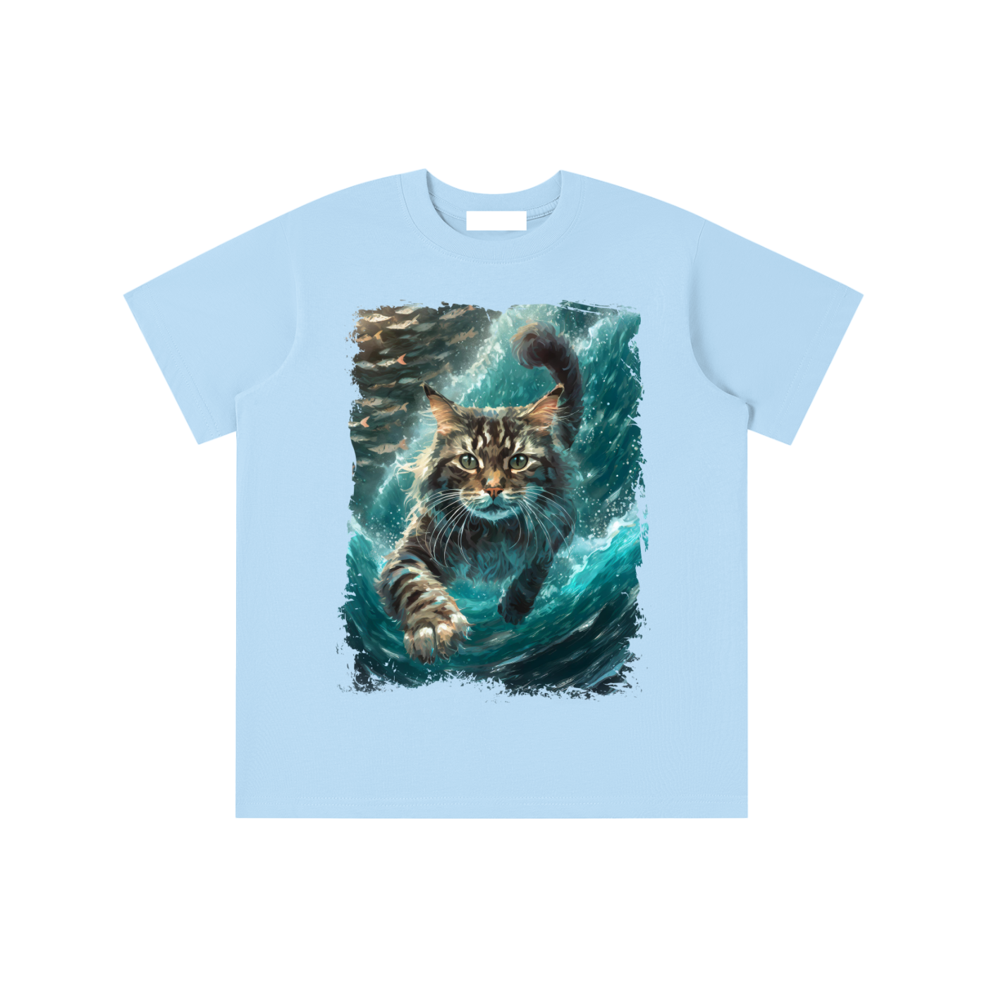 Cat,Swimming,Cool