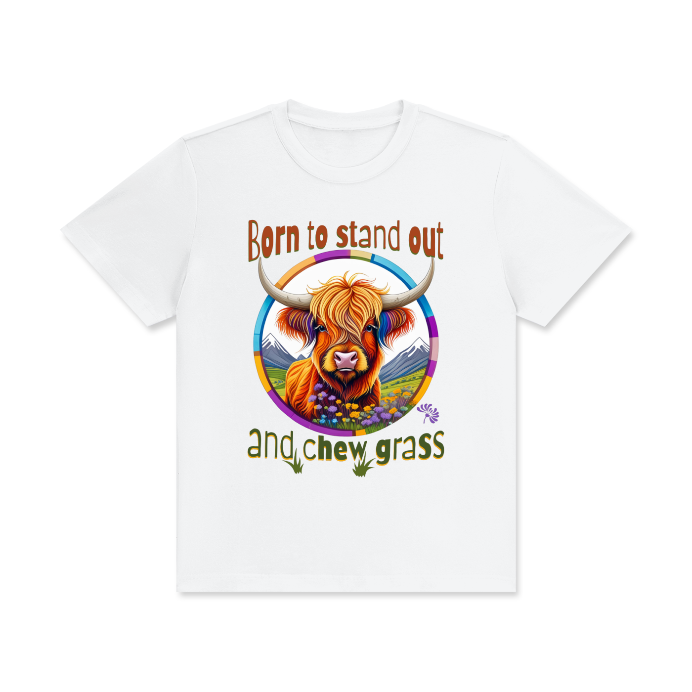 Highland Cow,Colourful,Quirky