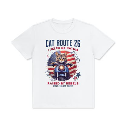 USA,Cat,Biker,Route 66