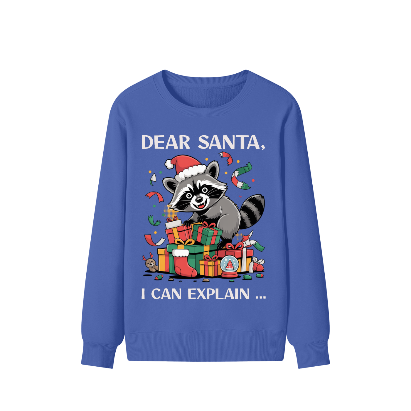 Christmas,Fun,Raccoon,Santa,Presents,Mischief