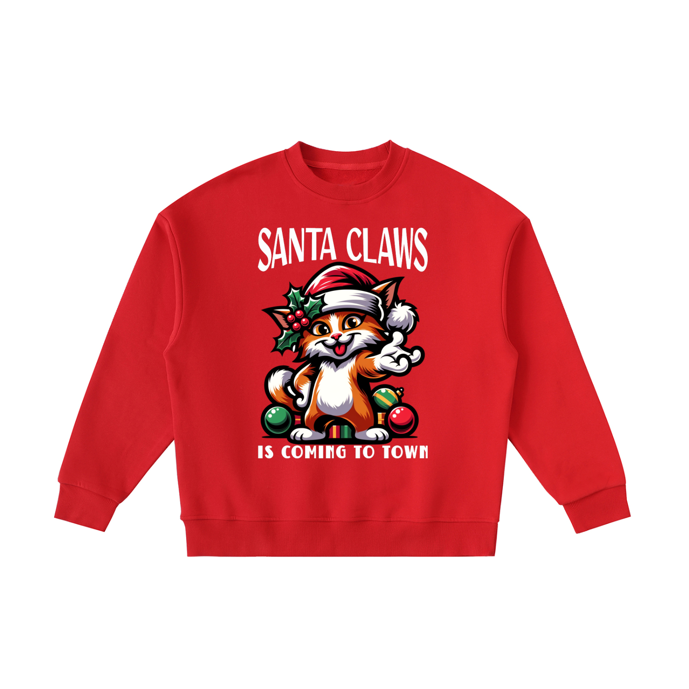 Christmas,Cat,Santa,Claws,Coming,Town,Kids