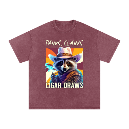 Raccoon,Paws,Claws,Cigar,Draws
