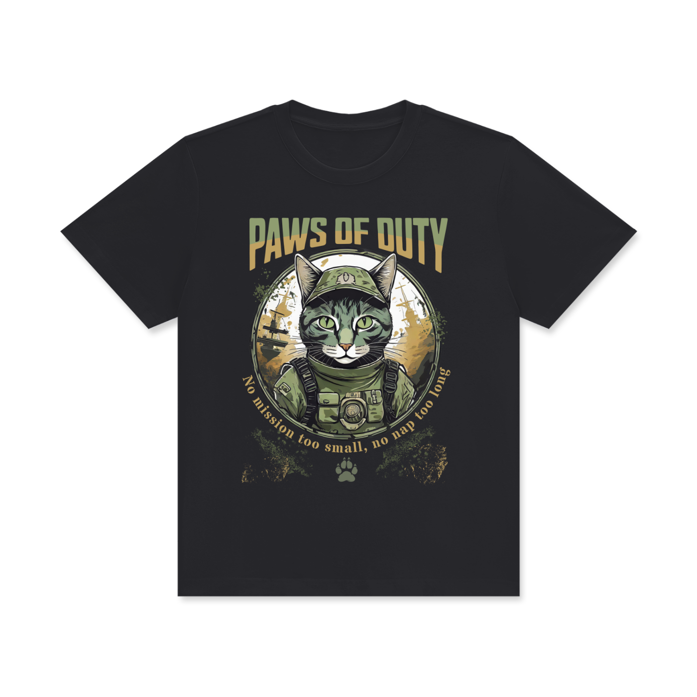 Army,Cat,Paw,Duty