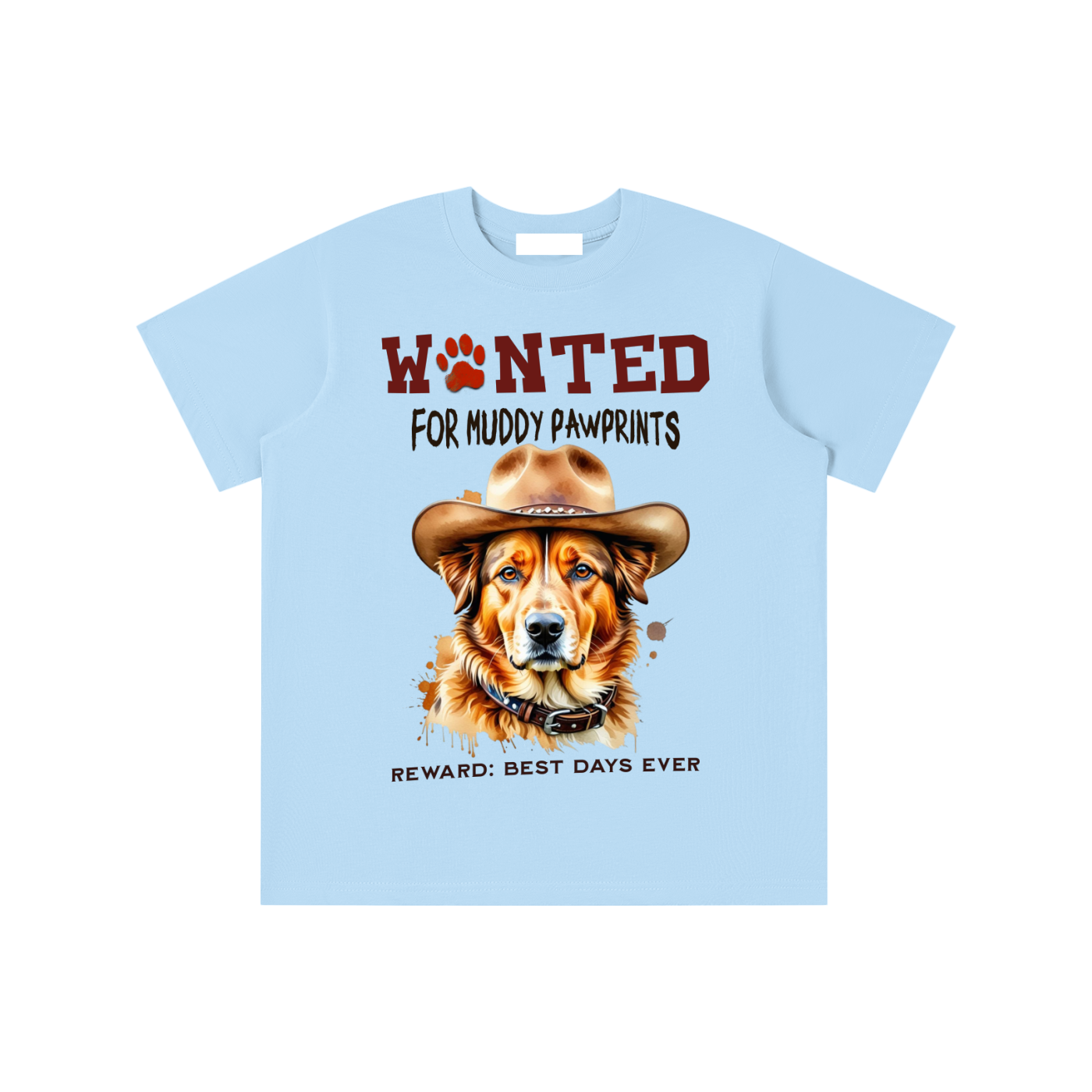 Wanted,Dog,Golden,Retriever,Muddy,Footprints,Kids