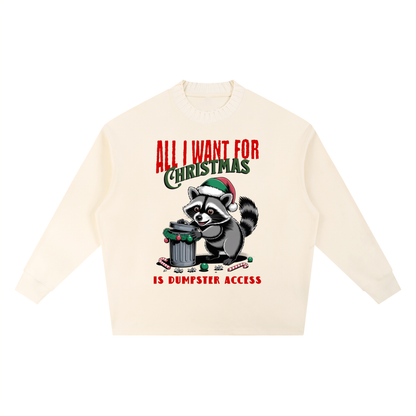 Christmas,Fun,Raccoon,Dumpster