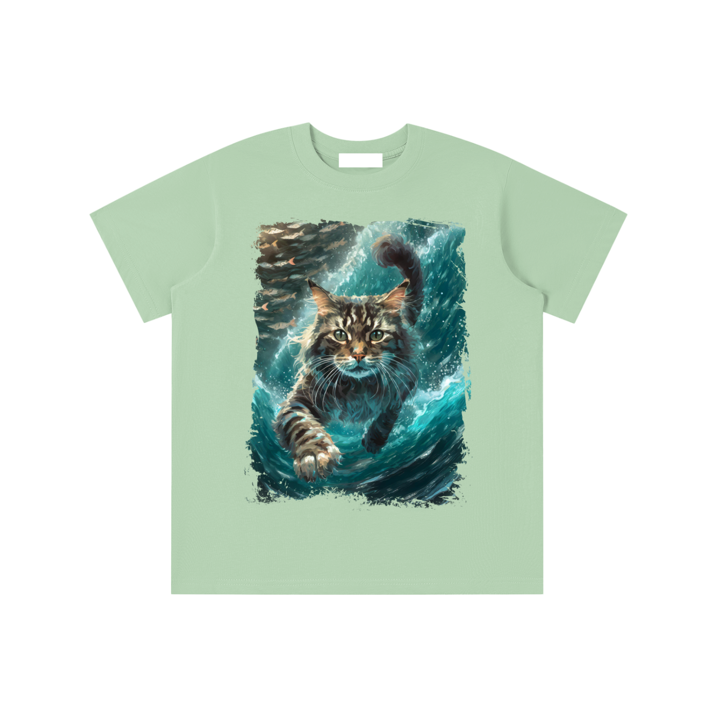 Cat,Swimming,Cool