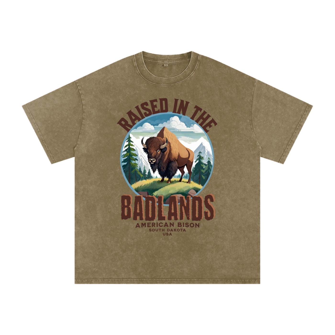 American Bison,Raised in the ,Badlands