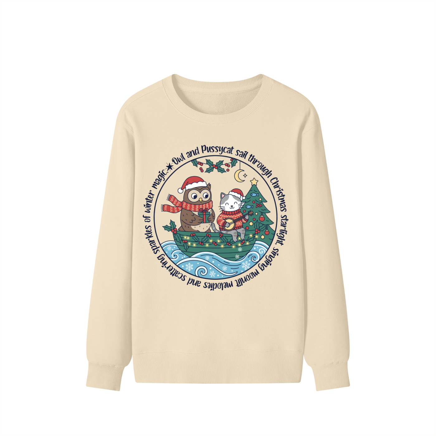 Christmas,Starlight,Owl,Cat