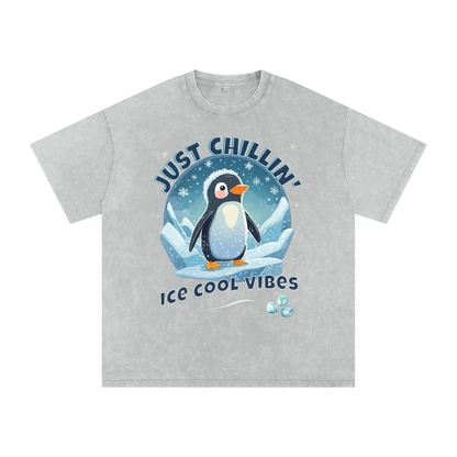 Penquin,Ice,Chillin',Cool