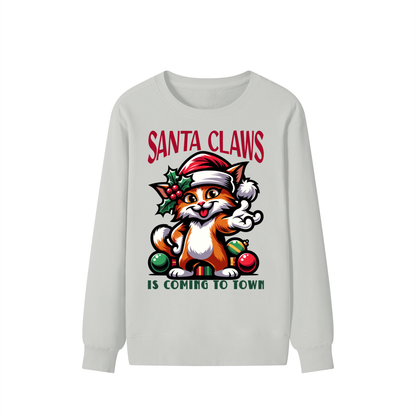 Christmas,Santa,Claws,Coming,Town,Cat