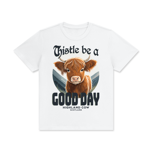 Thistle,Good,Day,Scotland,Highland Cow