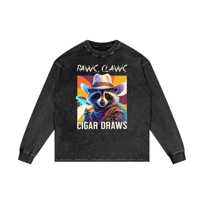 Raccoon,Paws,Claws,Cigar,Draws