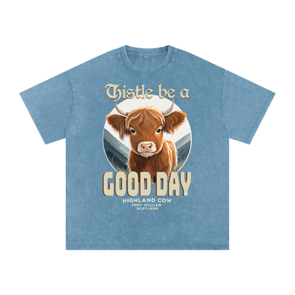 Highland Cow,Thistle be,Good Day